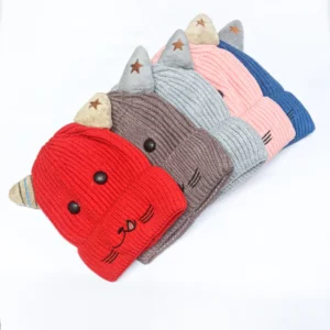 Cat Winter Cap for Kids