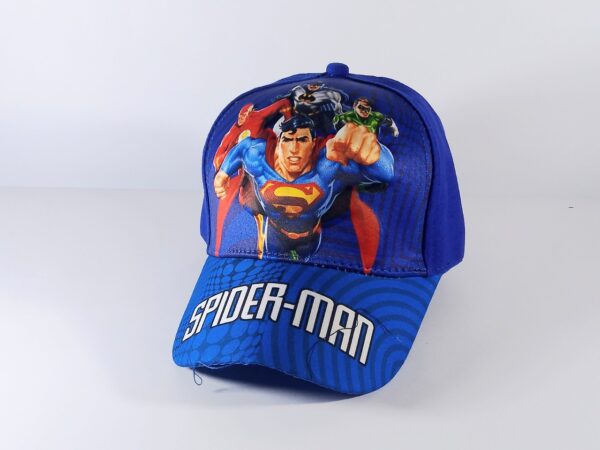 Blue spiderman cap