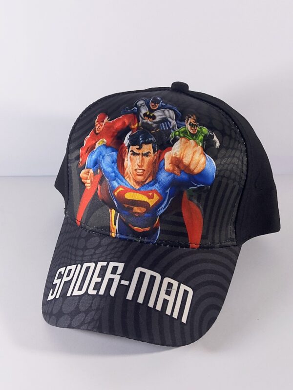 black spiderman cap